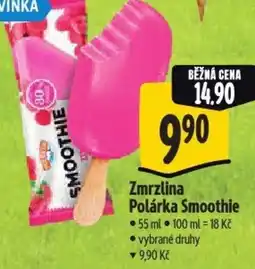 Albert Zmrzlina Polárka Smoothie nabídka