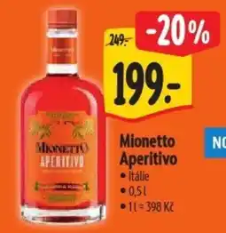 Albert Mionetto Aperitivo nabídka