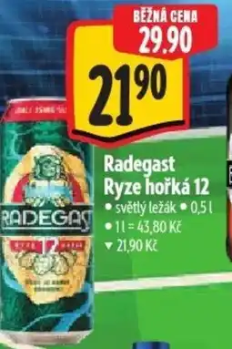Albert Radegast Ryze hořká 12 nabídka