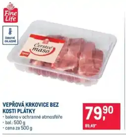 Makro Vepřová krkovice bez kosti plátky nabídka