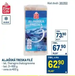 Makro Aljašská treska filé nabídka