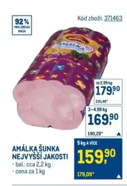 Makro Amálka šunka nejvyšší jakosti nabídka
