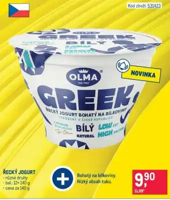 Makro Řecký jogurt nabídka