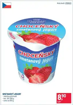 Makro Smetanový jogurt nabídka