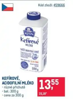 Makro KUNIN Kefírové, acidofilní mléko nabídka