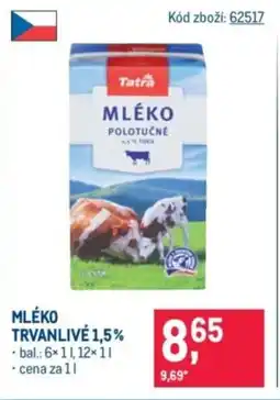 Makro Tatra Mléko trvanlivé 1,5% nabídka