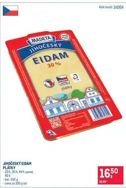 Makro MADETA Jihočeský eidam plátky nabídka
