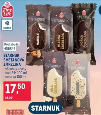 Makro Starnuk smetanová zmrzlina nabídka