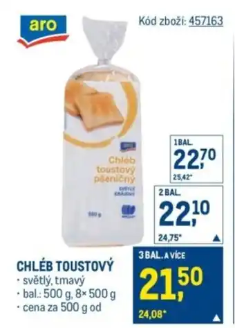 Makro Chléb toustový nabídka