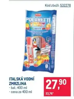 Makro Italská vodní zmrzlina nabídka
