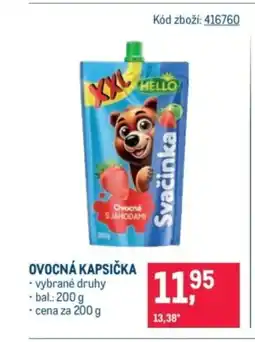 Makro HELLO Ovocná kapsička nabídka