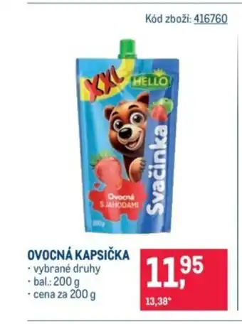 Makro HELLO Ovocná kapsička nabídka