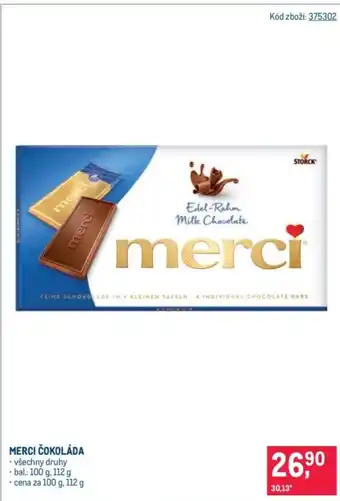 Makro Merci čokoláda nabídka