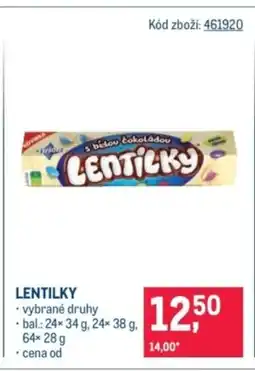 Makro Lentilky nabídka