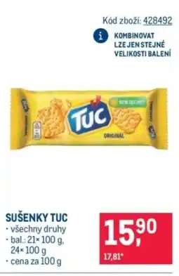 Makro Sušenky Tuc nabídka