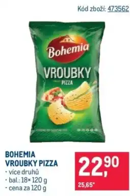 Makro Bohemia vroubky pizza nabídka