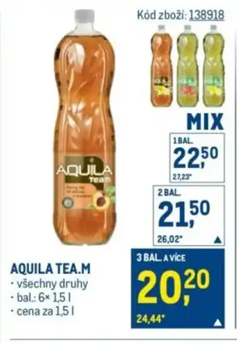 Makro Aquila Tea.m nabídka