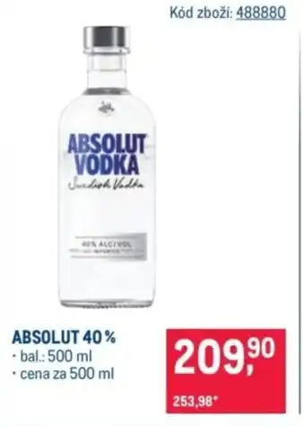 Makro Absolut 40% nabídka