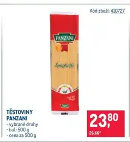 Makro Těstoviny Panzani nabídka