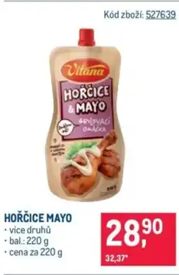 Makro Vitana Hořčice mayo nabídka