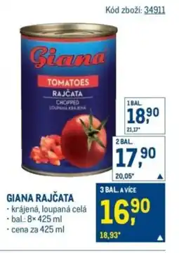Makro Giana rajčata nabídka