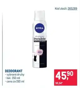 Makro Nivea deodorant nabídka