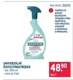 Makro SANYTOL Univerzální čisticí prostředek nabídka