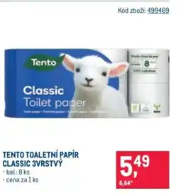 Makro Tento toaletní papír classic 3vrstvý nabídka