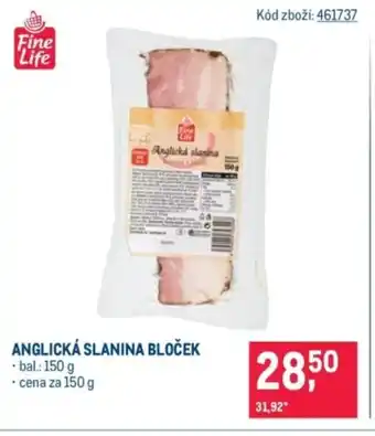 Makro Anglická slanina bloček nabídka
