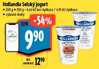 Albert Hollandia Selský jogurt nabídka