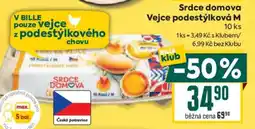 Billa Srdce domova Vejce podestýlková M nabídka