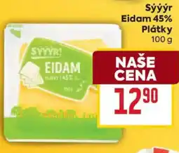 Billa Sýýýr Eidam 45% Plátky nabídka