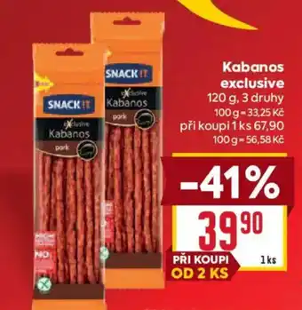Billa Kabanos exclusive nabídka