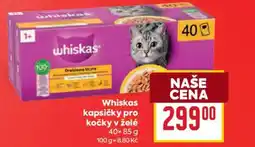 Billa Whiskas kapsičky pro kočky v želé nabídka