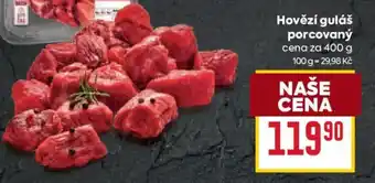 Billa Hovězí guláš porcovaný nabídka