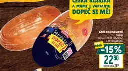 Billa Chléb konzumní nabídka