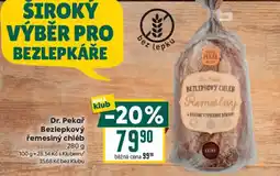 Billa Dr. Pekař Bezlepkový řemeslný chléb nabídka
