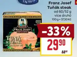 Billa Franz Josef Tuňák steak nabídka
