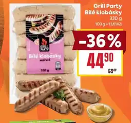 Billa Grill Party Bílé klobásky nabídka