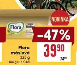 Billa Flora máslová nabídka