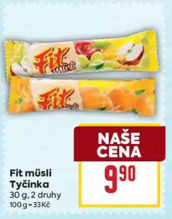 Billa Fit müsli Tyčinka nabídka