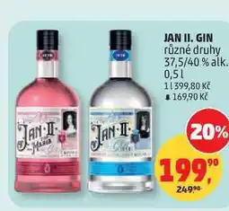 Penny Market AN II. GIN různé druhy 37,5/40% alk nabídka