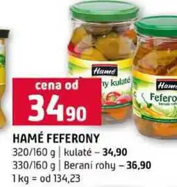 Terno HAMÉ FEFERONY 320/160 g kulaté 330/160 g Berani rohy nabídka