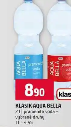 Terno KLASIK AQUA BELLA 2l pramenitá voda vybrané druhy nabídka