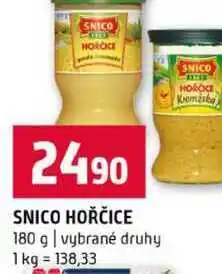 Terno SNICO HOŘČICE 180 g vybrané druhy nabídka