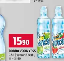 Terno DOBRÁ VODA YESS 0,5l vybrané druhy nabídka