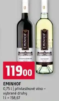 Terno EMINHOF 0,75l přívlastkové víno vybrané druhy nabídka