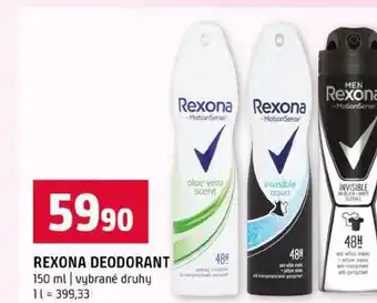 Terno REXONA DEODORANT 150 ml vybrané druhy nabídka