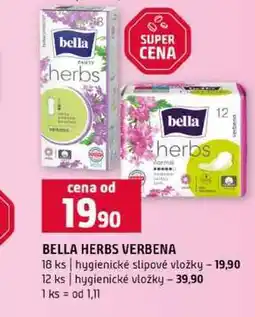 Terno BELLA HERBS VERBENA 18 ks hygienické slipové vložky 12 ks hygienické vložky nabídka