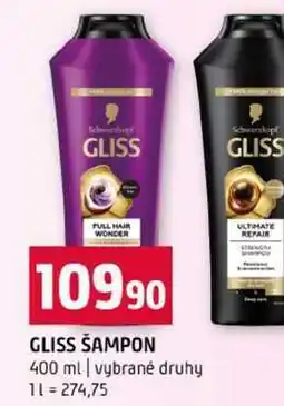 Terno GLISS ŠAMPON 400 ml vybrané druhy nabídka